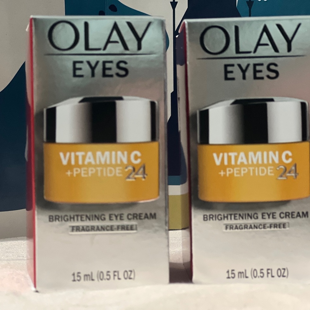 2 pack NEW OLAY eyes vitamin C peptide 24 brigtening eye cream skincare